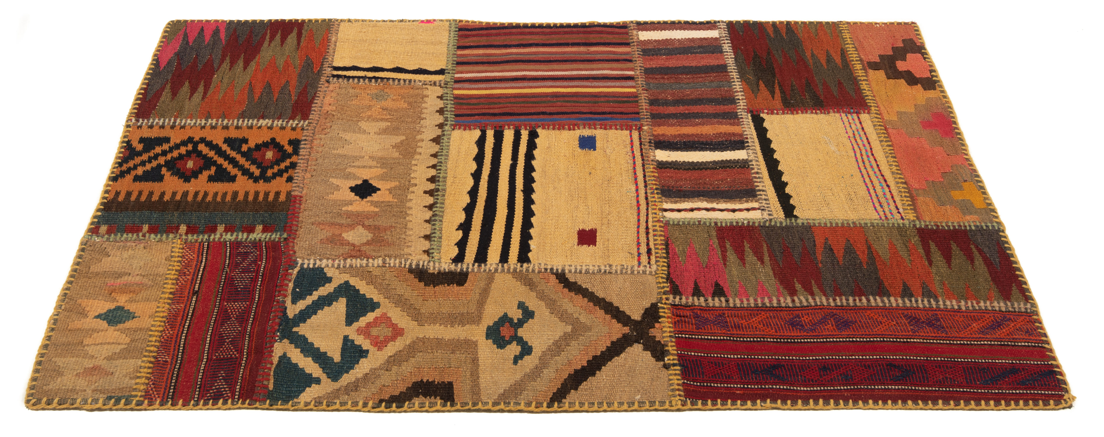 Kilim Patchwork Multicolor 128 x 83 cm