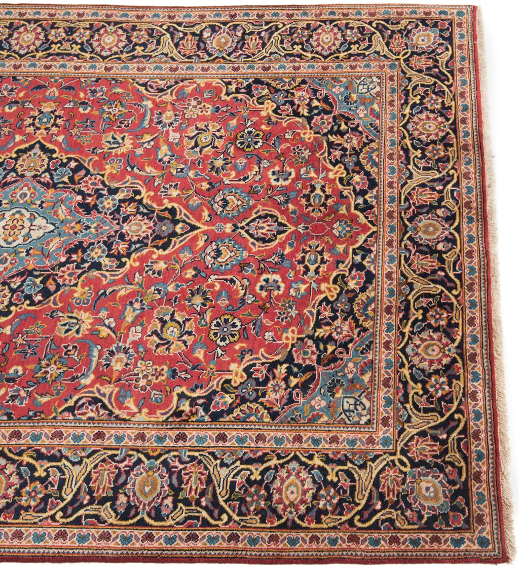 Kashan Persian Rug Red 207 x 136 cm
