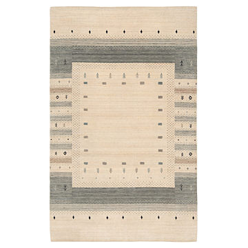 Hamedan Persian Rug Gray and Brown