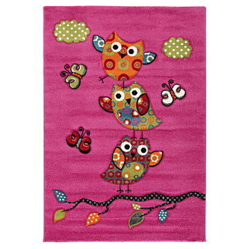 Kid Rugs Gufo Red Multisize