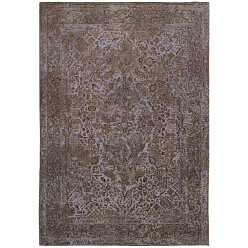 Vintage Relief Rug Gray 350 x 243 cm