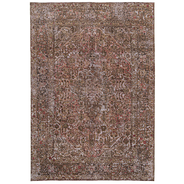 Vintage Relief Rug Pink 288 x 202 cm