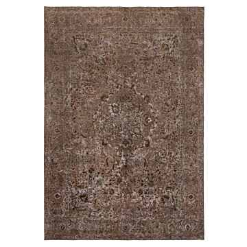 Vintage Relief Rug Gray 342 x 233 cm