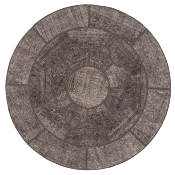 Patchwork Rug Gray 155 x 155 cm