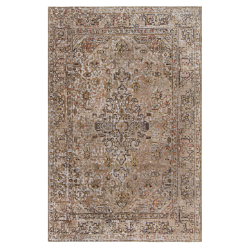 Vintage Relief Rug Gray 296 x 197 cm