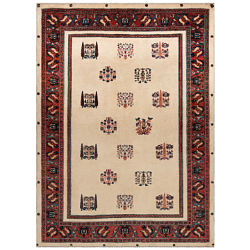 Sirjan Persian Rug Beige-Cream 238 x 175 cm