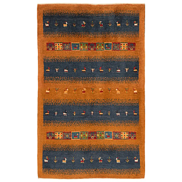 Gabbeh persian Rug Green 160 x 102 cm