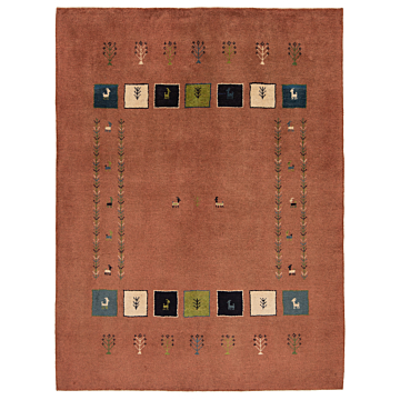 Gabbeh persian Rug Brown 200 x 153 cm