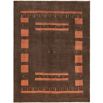 Gabbeh persian Rug Brown 197 x 152 cm