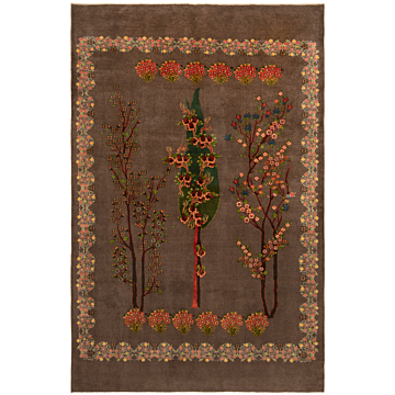 Loribaft Rug Brown 257 x 172 cm