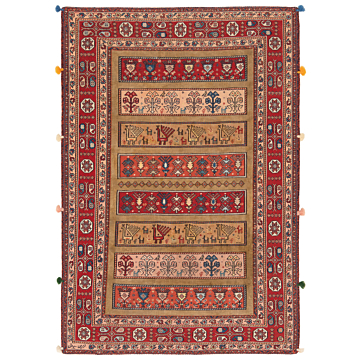 Tappeto afgano Kilim Suzani