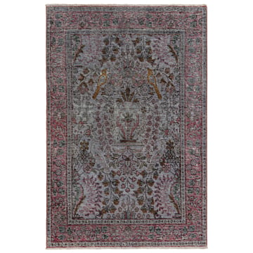 Vintage Rug Gray 145 x 96 cm