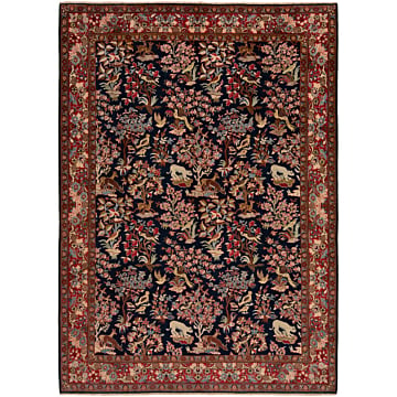 Najafabad Persian Rug Night Blue 374 x 264 cm