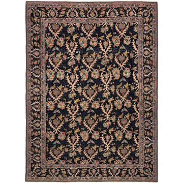 Najafabad Persian Rug Night Blue 387 x 287 cm