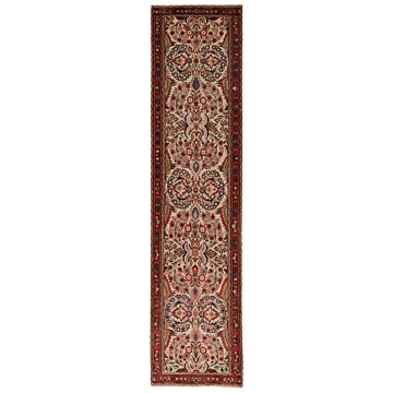 Sarough Persian Rug Beige-Cream 325 x 80 cm