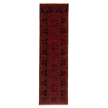Khal mohammadi Afghan Rug Red 286 x 81 cm