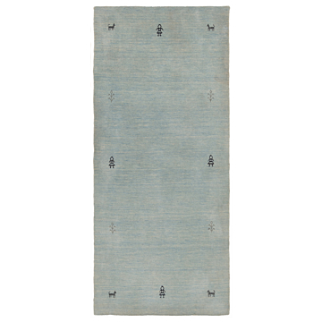 Handloom Rug Blue 186 x 78 cm
