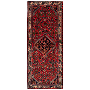 Hamedan Persian Rug Red 198 x 79 cm