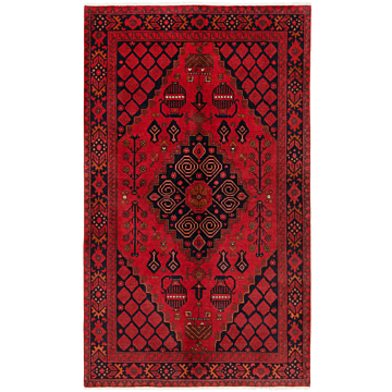 Kamyab afghan Rug  Red 201 x 121 cm