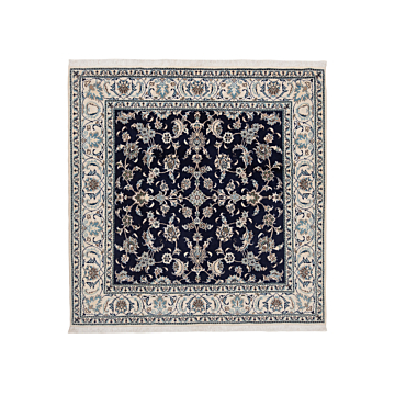 Nain Persian Rug Night Blue 193 x 193 cm