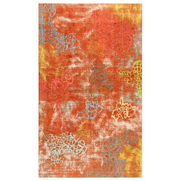 Vintage Relief Persian Rug Multicolor 484 x 290 cm