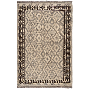 Kilim afghan Gray 245 x 160 cm