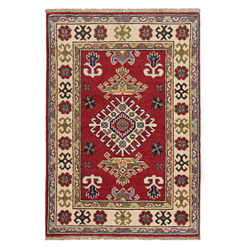 Kazak Rug Red 122 x 83 cm
