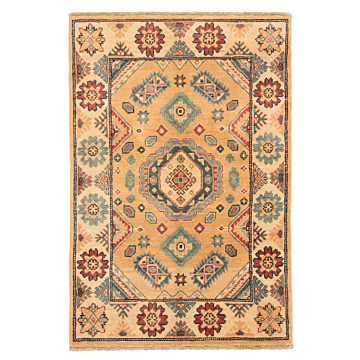 Kazak Rug Yellow 119 x 80 cm