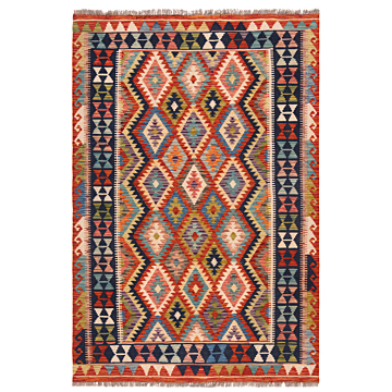 Kilim Afghan Red 183 x 124 cm