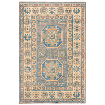 Kazak Rug Gray 122 x 80 cm