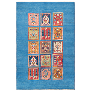 Kazak Rug Blue 180 x 120 cm