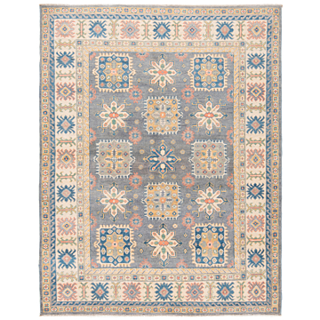 Kazak Rug Gray 197 x 154 cm