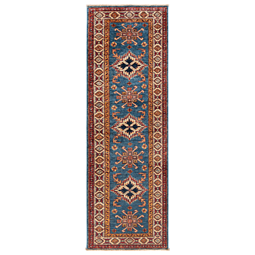 Kazak Fine Rug Blue 184 x 61 cm