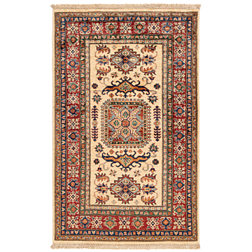Kazak Rug Beige-Cream 154 x 96 cm