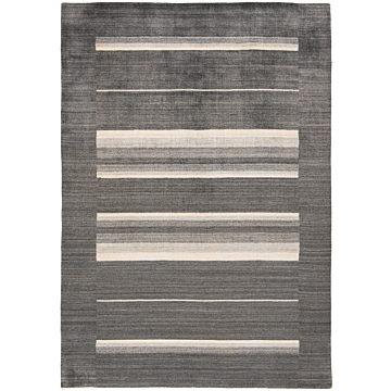 Handloom Rug Gray 241 x 171 cm