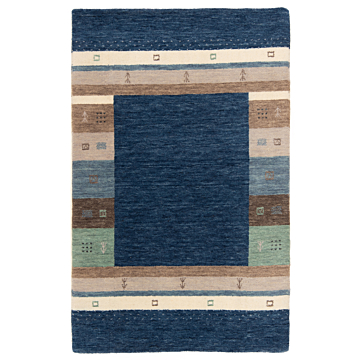 Handloom Rug Night Blue 120 x 73 cm