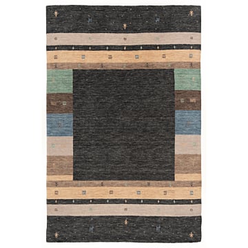 Handloom Rug Gray 175 x 115 cm