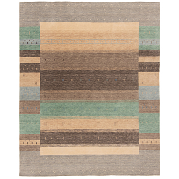 Handloom Rug Multicolor 302 x 241 cm