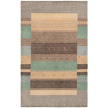 Handloom Rug Gray 275 x 176 cm