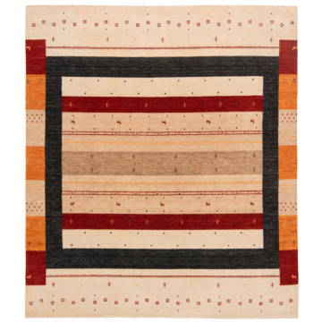 Handloom Rug Beige-Cream 236 x 205 cm