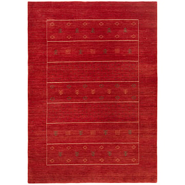 Handloom Rug Red 197 x 143 cm