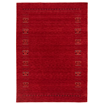 Handloom Rug Red 201 x 144 cm