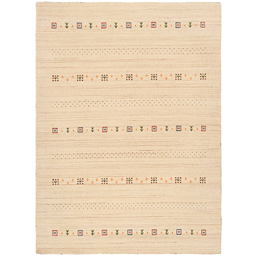 Handloom Rug Beige-Cream 197 x 147 cm