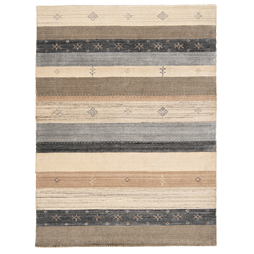 Handloom Rug Beige-Cream 202 x 141 cm