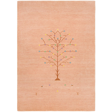 Handloom Rug Pink 198 x 141 cm