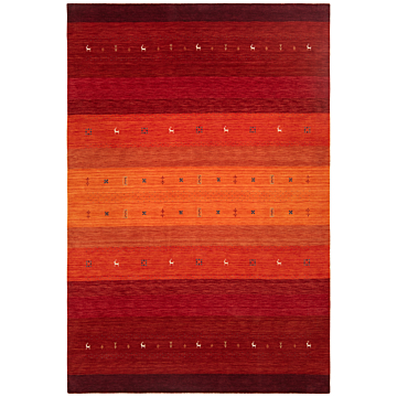 Handloom Rug Red 298 x 205 cm