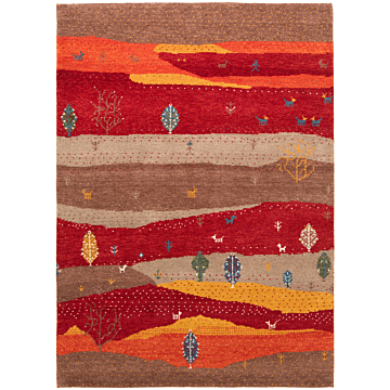 Gabbeh persian Rug Multicolor 182 x 129 cm