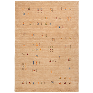 Handloom Rug Beige-Cream 190 x 130 cm