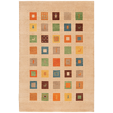 Handloom Rug Beige-Cream 240 x 170 cm