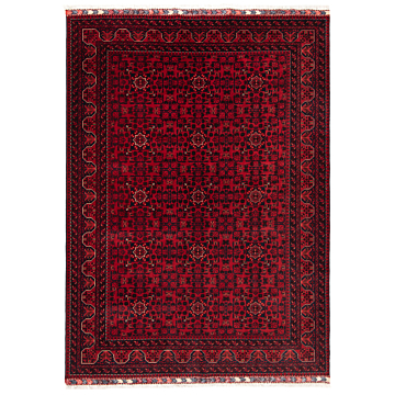 Kamyab Afghan Rug Red 241 x 177 cm